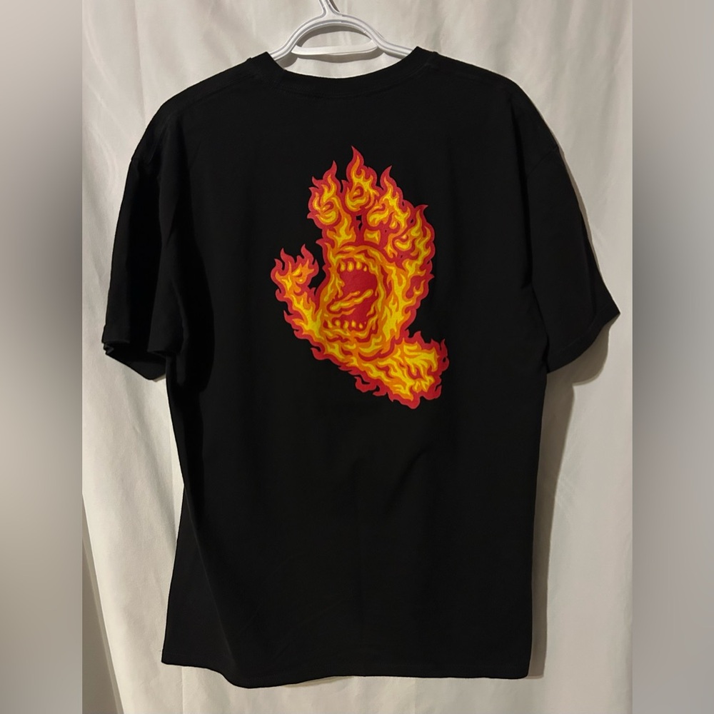 Santa Cruz Men’s Black Flame T-Shirt